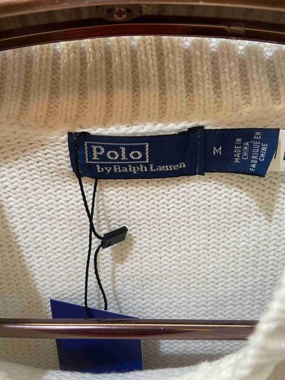 Polo Ralph Lauren White Bear Crewneck Knit Sweater - Picture 2 of 5